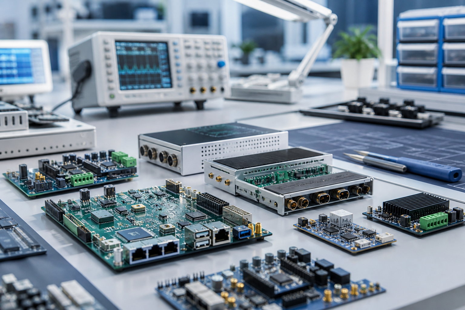 Electronics products prepared for technical review